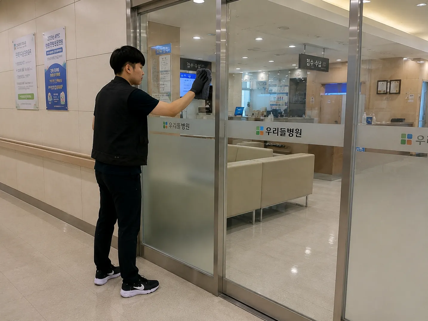 길동사거리 병원청소 현장 사진 5