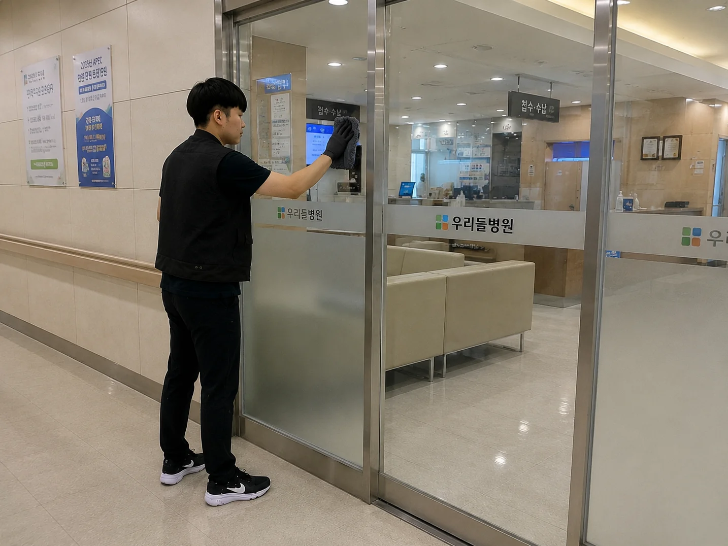 청소 작업 사진 예시