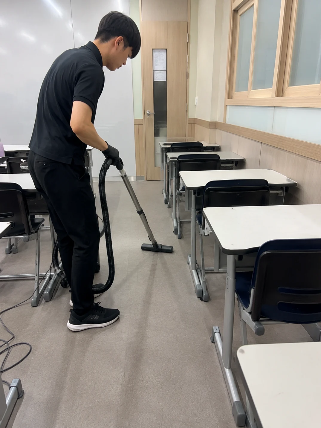 청소 작업 사진 예시