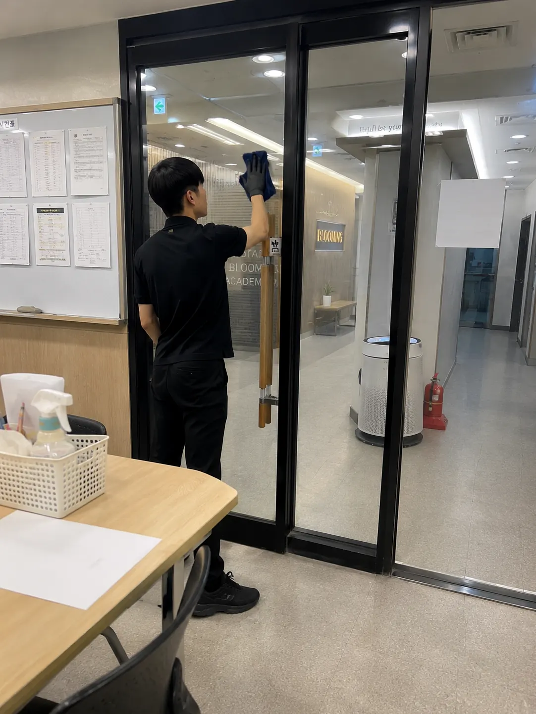 청소 작업 현장 사진