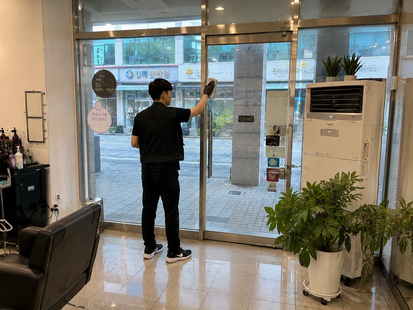 자양동 야간 미용실청소 현장 사진 8