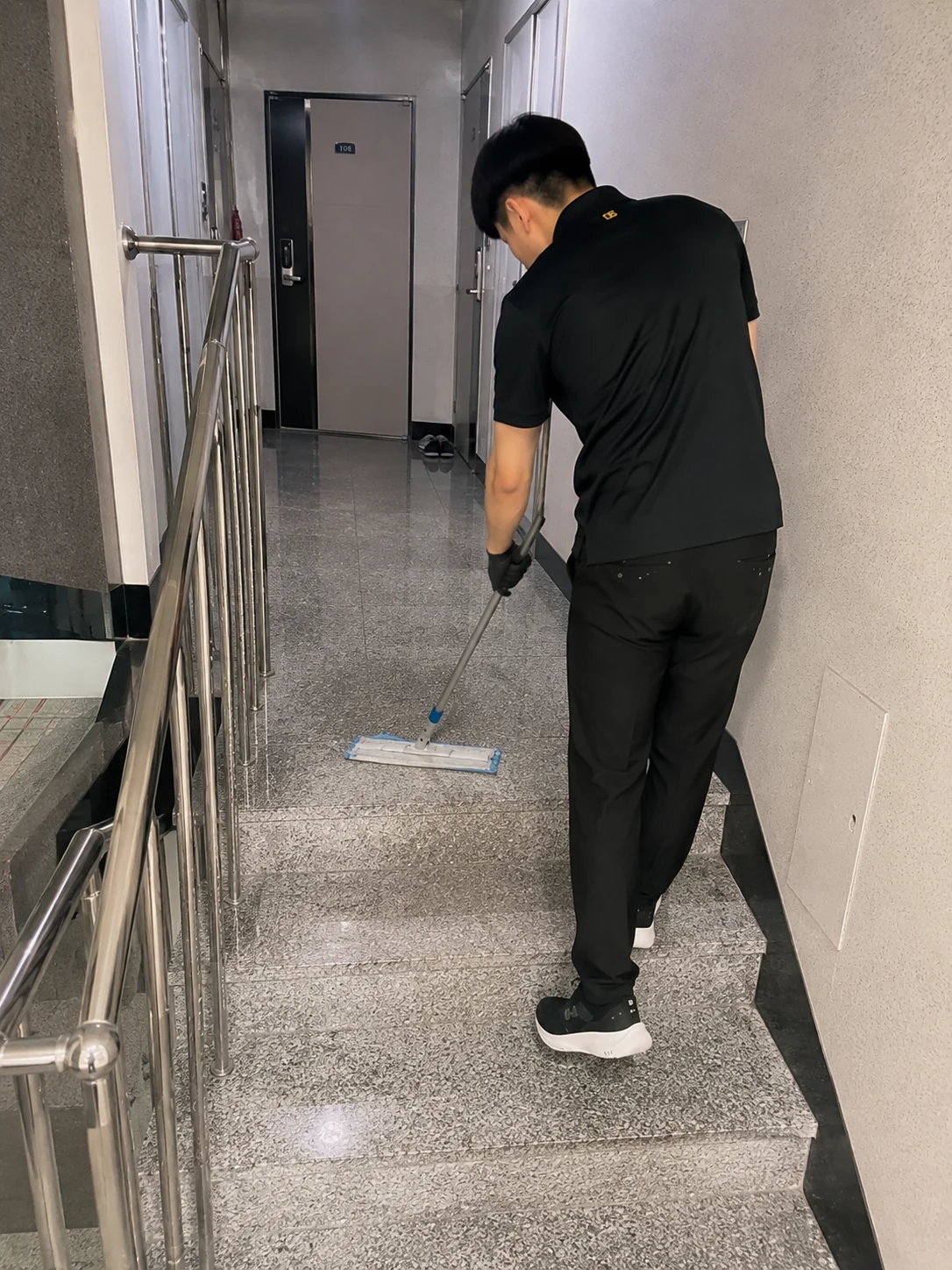 청소 작업 현장 사진