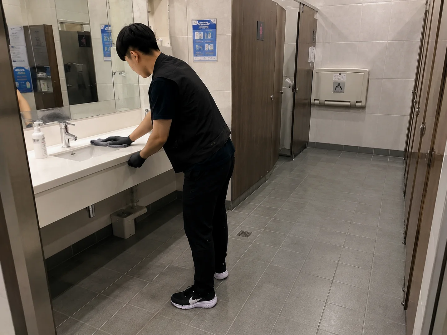 길동사거리 병원청소 현장 사진 3