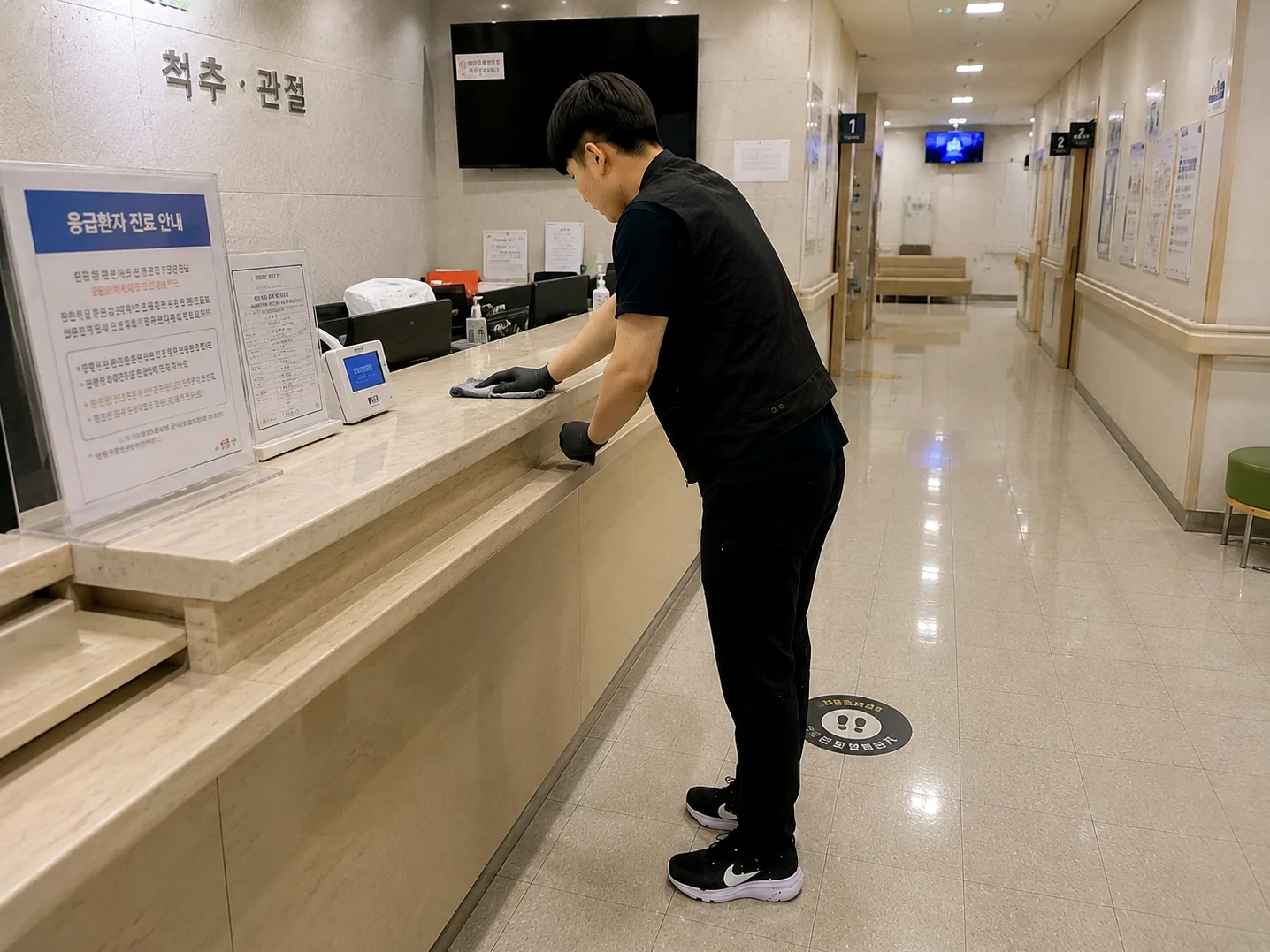 길동사거리 병원청소 현장 사진 7