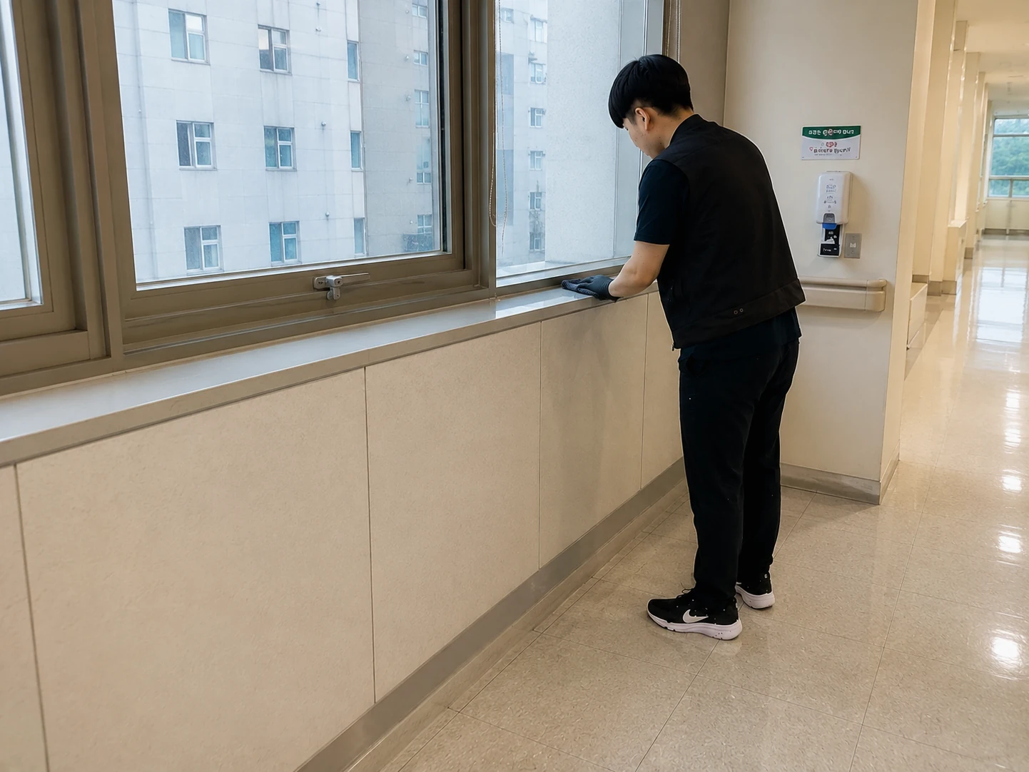 청소 작업 현장 사진